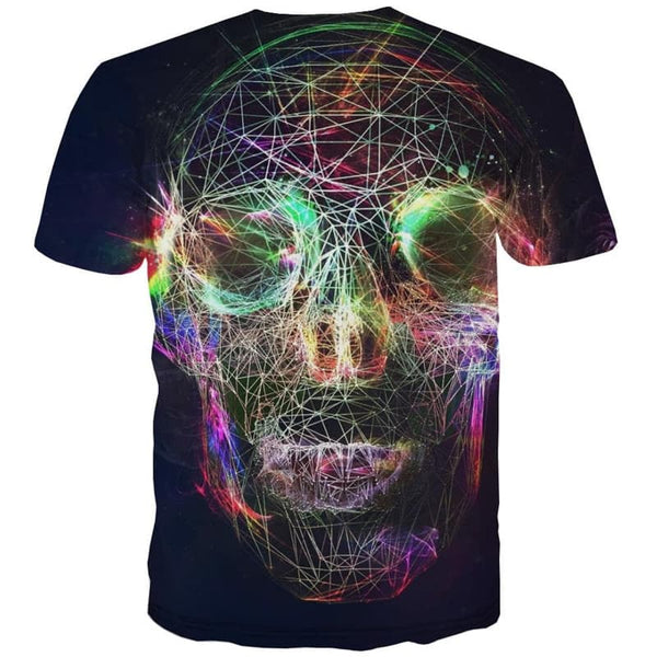 
Skull T-shirt Men Colorful Tshirts Casual Pigment T-shirts 3d Rainbow Anime Clothes
                
