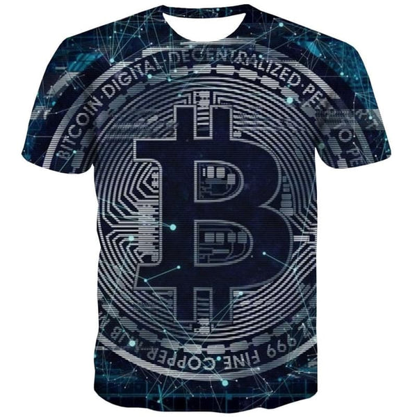 
Bitcoin T shirt Men Galaxy T-shirts 3d Abstract Shirt Print Retro Tshirts Casual
                