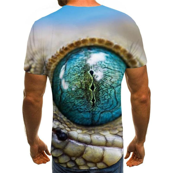 
Lizard T shirt Men Animal Anime Clothes Eye Tshirt Printed Harajuku T-shirts 3d
                