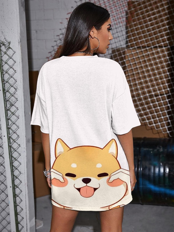 
Dog T Shirt Women Lovely Tshirt Printed Animal Shirt Print Kawaii Funny T shirts
                