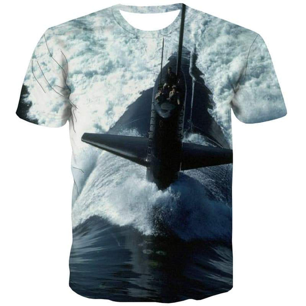 Ocean T shirts Men War T-shirts 3d Military T-shirts Graphic Harajuku Tshirts Cool Surf Tshirt Printed - KYKU
