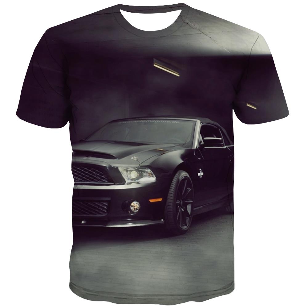 Racing Car T-shirt Men Metal Tshirts Cool City T shirts Funny Gray Tshirt Anime Retro T-shirts 3d