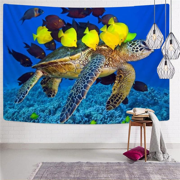 
Fish Tapestry Animal Wall Tapestry Tracksuits Tapestries Ocean Tenture Mandala Turtle Rug Wall
                