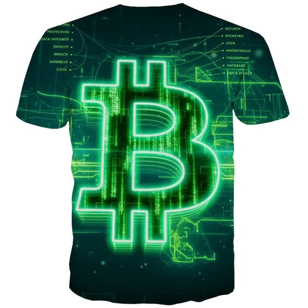 
Bitcoin T shirt Men Green Tshirt Printed Retro Funny T shirts Harajuku Tshirts Casual
                