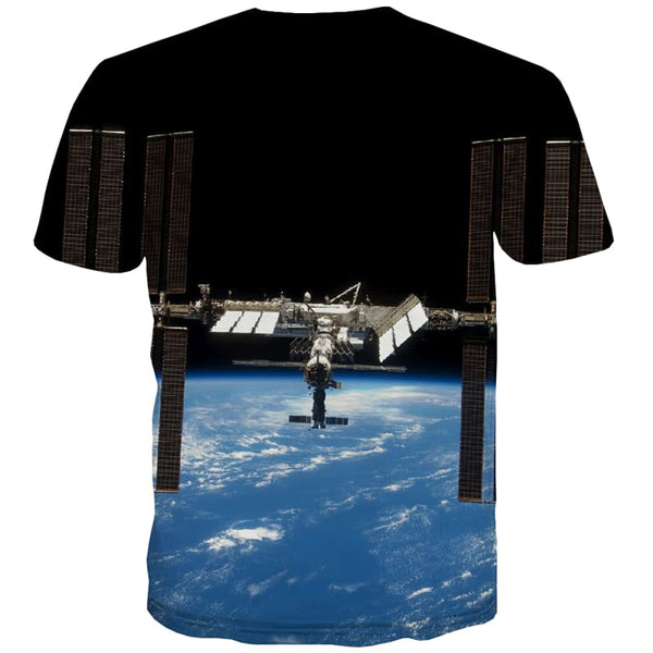 
Universe T shirts Men Space Tshirt Printed Earth T-shirts 3d Metal Shirt Print
                