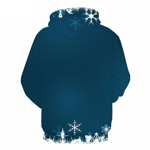 
Christmas Hoodie Men Snowflake 3d Printed New Year Sweatshirt Printed Blue Hooded Casual
                