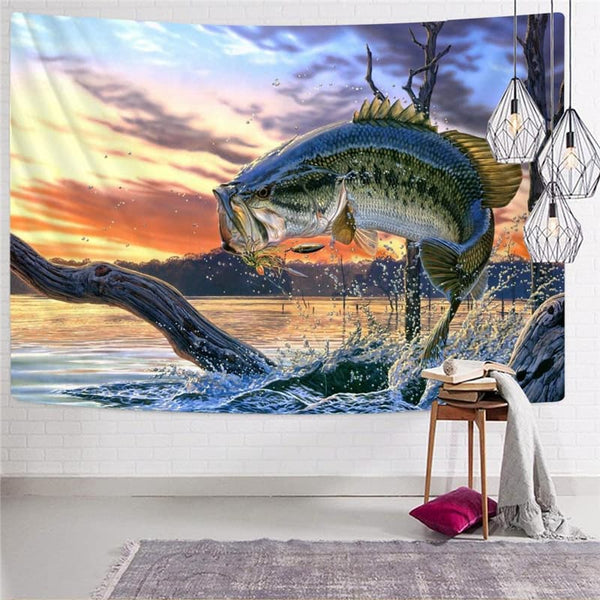 
Fish Tapestry Tropical Tenture Mandala Ocean Tapestries Tuna Wall Tapestry Animal Rug Wall
                