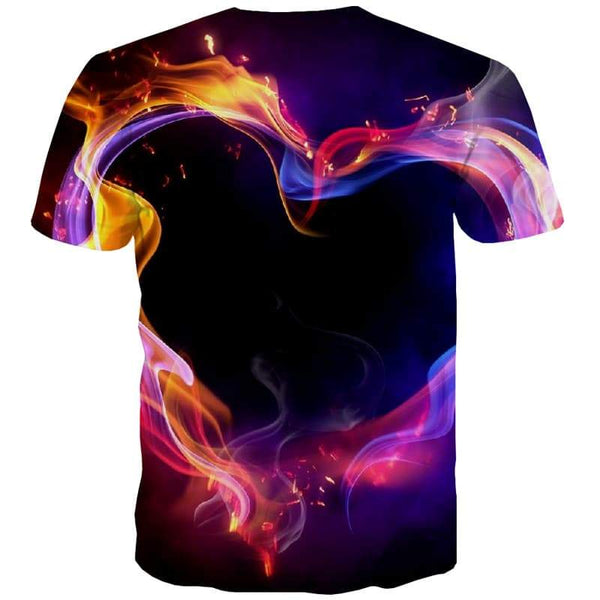 
Flame T shirts Men Love Tshirt Printed Colorful T-shirts 3d Harajuku Shirt Print - KYKU
                