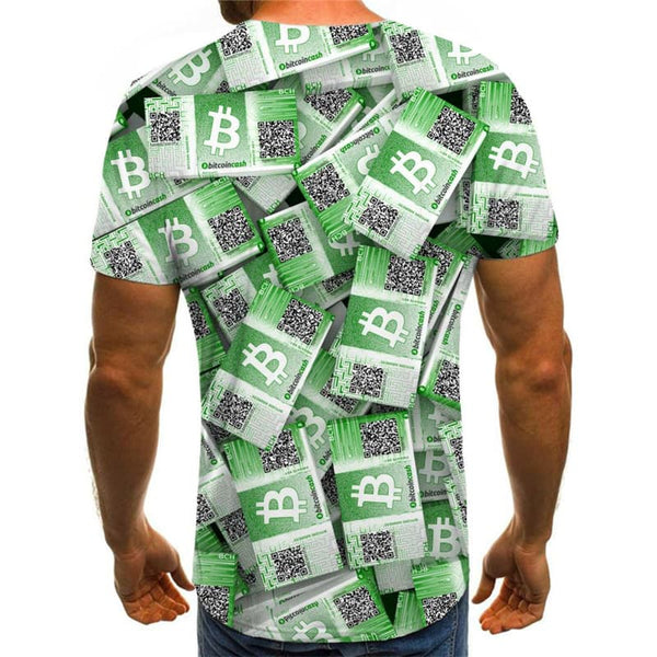 
Bitcoin T-shirt Men Novel Funny T shirts Retro T-shirts 3d Harajuku Shirt Print
                