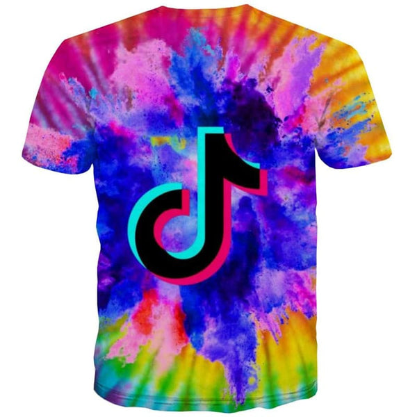 
Douyin T-shirt Men Dizziness Anime Clothes Music Tshirt Printed Colorful Funny T shirts
                