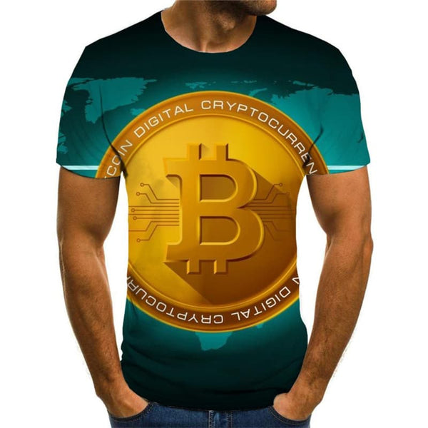 
Bitcoin T shirt Men Retro Anime Clothes Harajuku Tshirts Casual Hip Hop Shirt Print
                