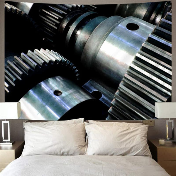 
Metal Tapiz Engine Tenture Mandala Gear Wall Tapestry Punk Rock Tapestries
                