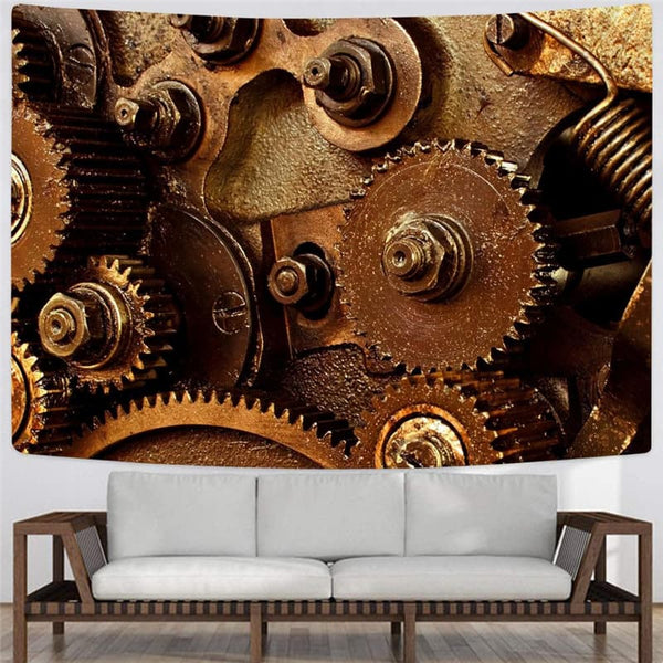 
Metal Tapestry Engine Tenture Mandala Gear Rug Wall Art Wall Tapestry
                