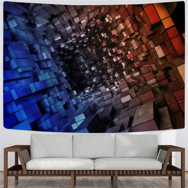 
Geometric Tapiz Psychedelic Home Tapestrys Vortex Rug Wall Decor Boho decor
                