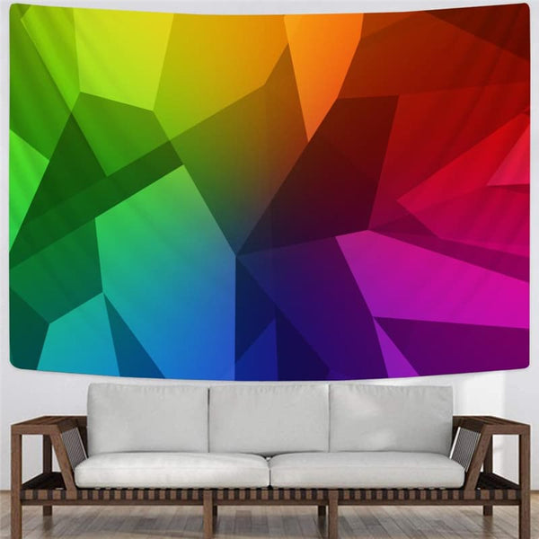 
geometric Tapiz Psychedelic Wall Tapestry vortex Home Tapestrys square Tenture Mandala rainbow Rug Wall
                