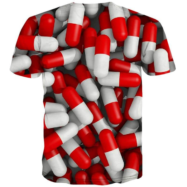 
Pill T-shirt Men Colorful Tshirt Printed Harajuku T shirts Funny Short Sleeve - KYKU
                