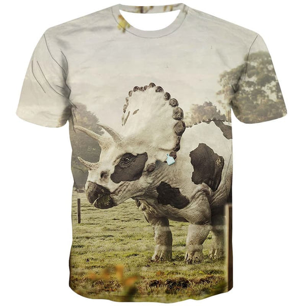 Animal T shirts Men Dinosaur T-shirts 3d Hip Hop T-shirts Graphic Harajuku T shirts Funny Leisure Tshirt Printed - KYKU
