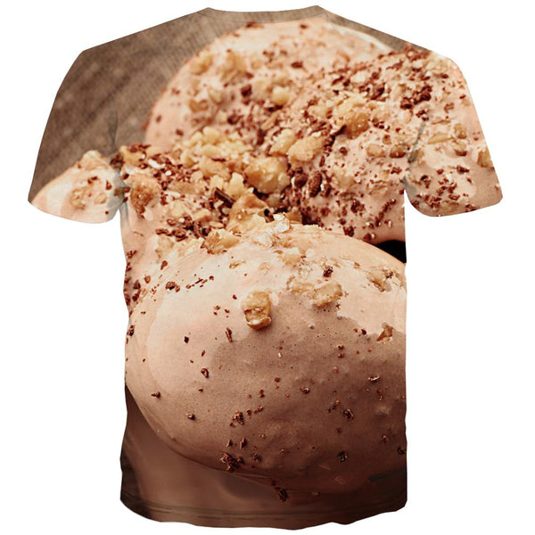 
Sweet T shirts Men Gourmet T-shirts Graphic Icecream Tshirts Cool Colourful Tshirts Novelty
                