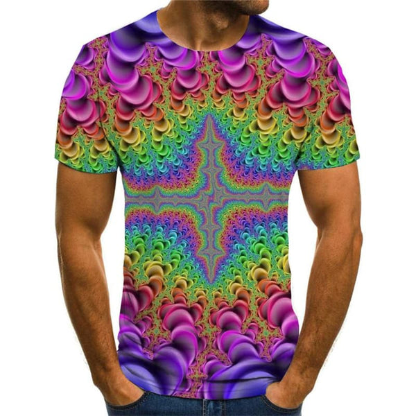 
Dizziness T-shirt Men Colorful Anime Clothes Rainbow Tshirt Printed Art Tshirts Casual
                