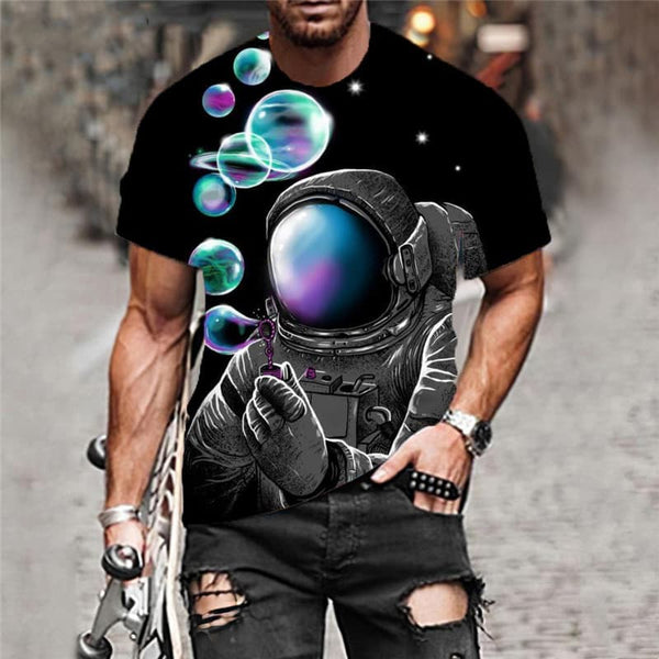 
Astronaut T-shirt Men Sky T-shirts 3d Universe Shirt Print Funny Anime Clothes
                