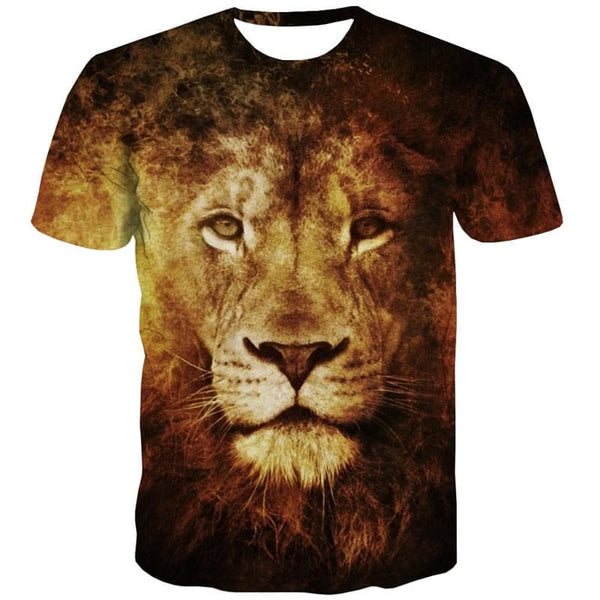 
Lion T-shirt Men Animal Tshirt Printed Flame T-shirts 3d Harajuku Funny T shirts Street Tshirts Casual
                