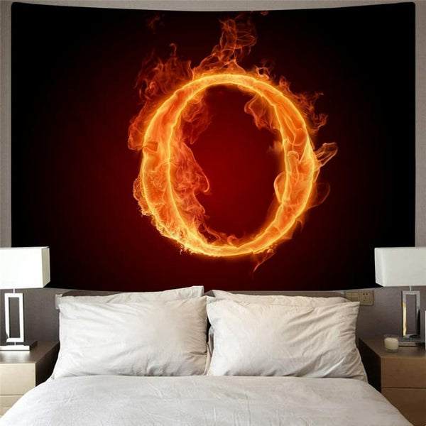 
Flame Tapestry The Letter O Rug Wall Couple Tenture Mandala Wall Hanging Mandala
                