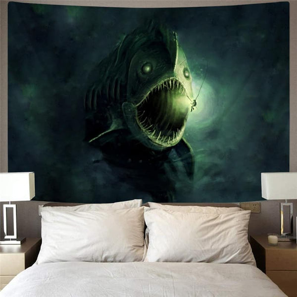 
Fish Tapestry Punk Rock Tapestries Animal Tenture Mandala Green Wall Tapestry Tropical Home Tapestrys
                