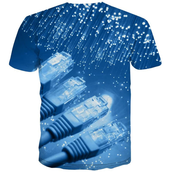 
Galaxy T shirts Men Technology Shirt Print Blue Tshirts Cool Short Sleeve
                