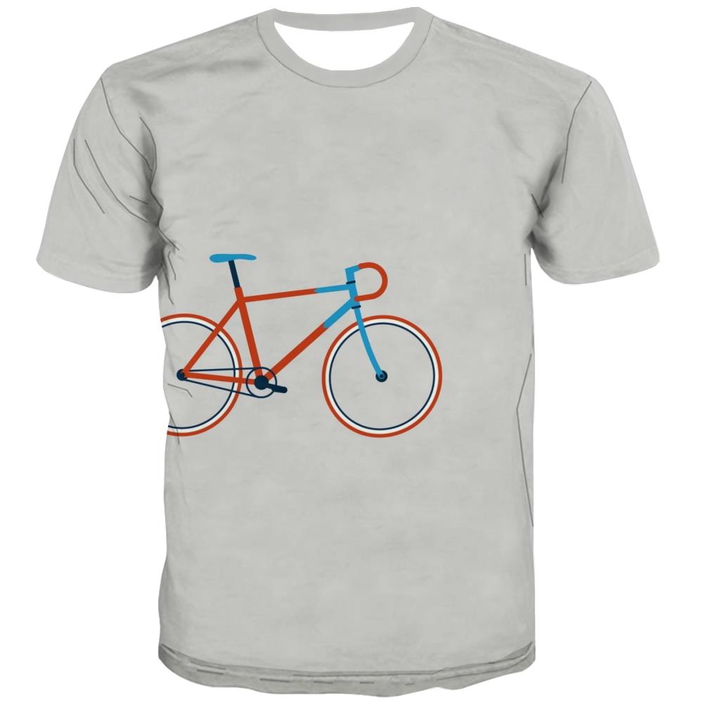 Bicycle T-shirt Men Metal Tshirts Casual City Tshirt Anime Psychedelic T-shirts Graphic