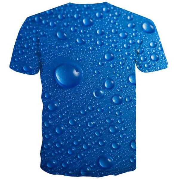 
Raindrop T shirt Men Blue T-shirts 3d Novel Tshirts Casual Retro Anime Clothes
                