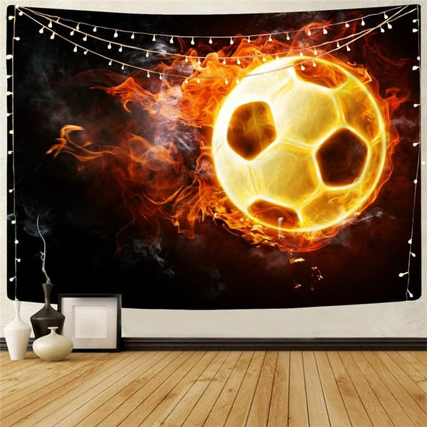 Flame Tapestry Ball Tenture Mandala Movement Tapestries Hip Hop Rug Wall Decor