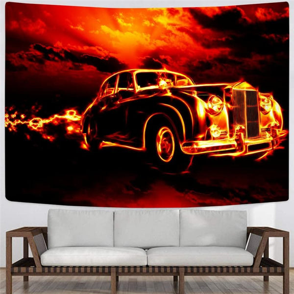 
Flame Tapiz Car Home Tapestrys Hip Hop Tenture Mandala Wall Hanging Mandala
                