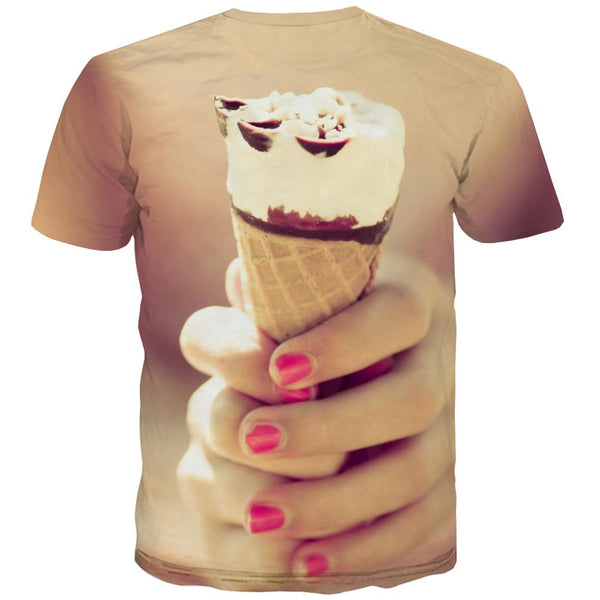 
Sweet T-shirt Men Gourmet Tshirts Casual Icecream T-shirts 3d Colourful Tshirt Anime
                