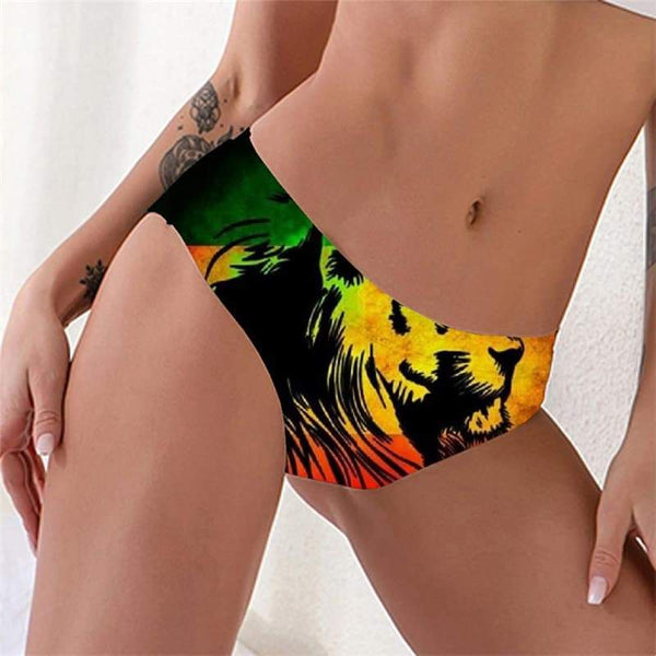Lion Briefs Women Animal Knickers Anime Tanga Colorful Sexy Street Underwear - KYKU