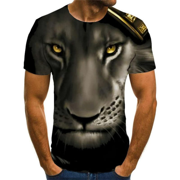 
Lion T shirt Men Animal T-shirts 3d Street Funny T shirts Casual Tshirt Printed
                