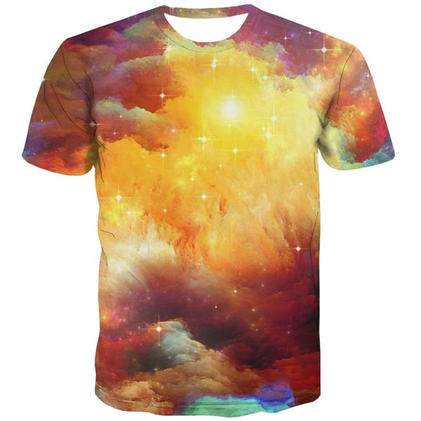 
Galaxy T-shirt Men Smoke Anime Clothes Colorful Tshirt Printed Nebula T-shirts 3d
                