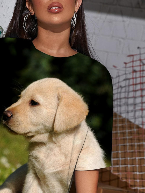 
Dog T Shirt Women Cat Summer Lovely Tshirt Printed Womens Clothing Anime Clothes
                