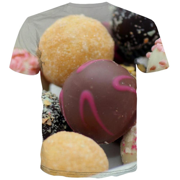 
Sweet T-shirt Men Gourmet T-shirts Graphic Icecream Tshirts Casual Colourful Shirt Print
                