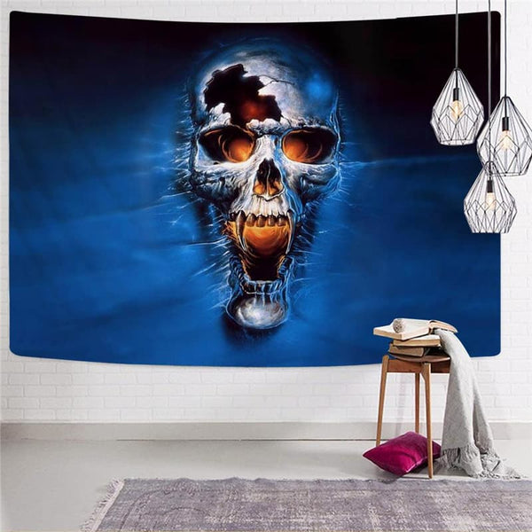 
Skull Tapestry Punk Home Tapestrys Blue Tapestries Water Wall Tapestry
                