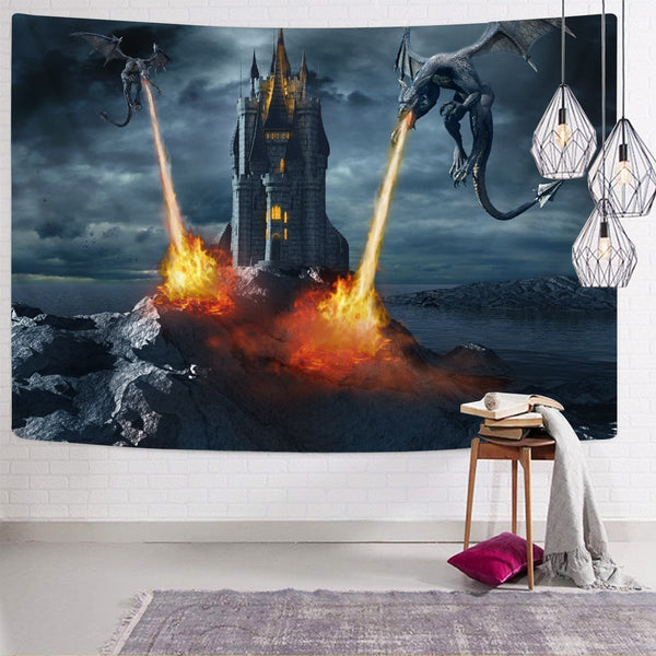 
lion Tapiz animal Wall Tapestry Beast Rug Wall wild Tenture Mandala Decor
                