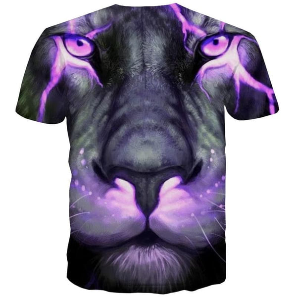 
Lion T-shirt Men Animal Anime Clothes Lightning Tshirts Casual Street Tshirt Printed
                