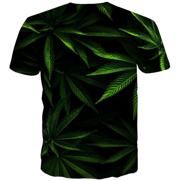 
Weeds T shirt Men Green T-shirts 3d Leaves Funny T shirts Short Sleeve summer
                
