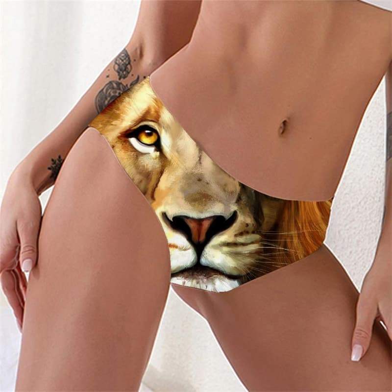 Lion Panties Women Animal Seamless Anime Sexy Street Pantys Harajuku Lingerie Female - KYKU