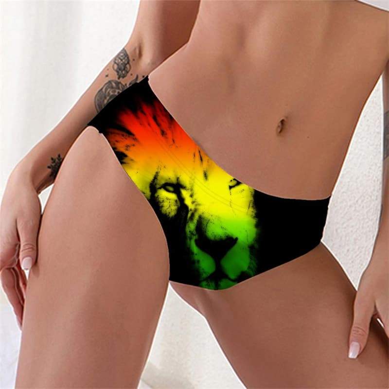 Lion Briefs Women Animal Lingerie Female Anime Seamless Harajuku Pantys Colorful Knickers - KYKU