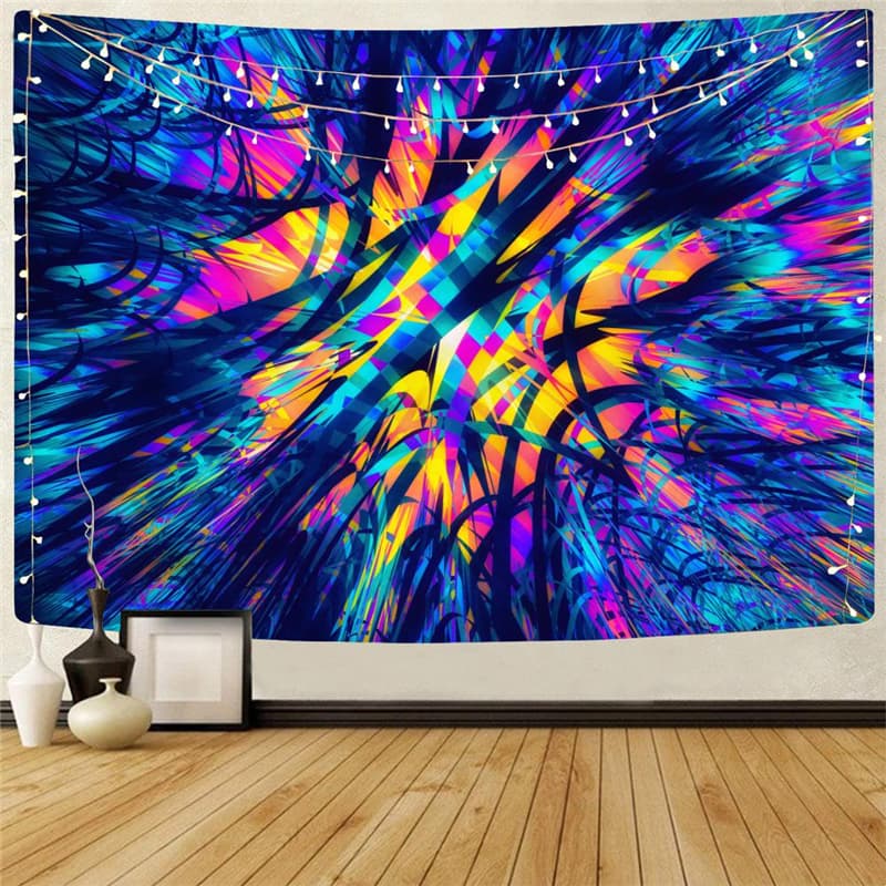 Geometric Tapiz Psychedelic Home Tapestrys Vortex Rug Wall Color Wall Tapestry