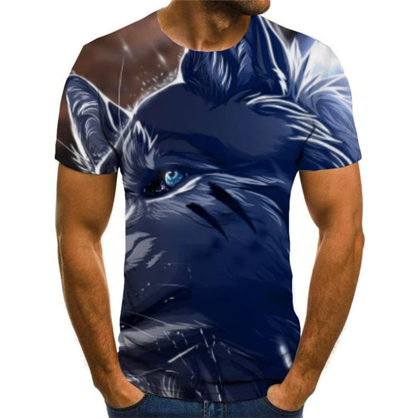 
Wolf T shirt Men Animal T-shirts 3d Lightning Shirt Print Casual Tshirts Casual
                