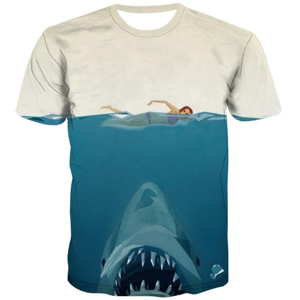 
Shark T shirt Men Ocean Funny T shirts Animal Anime Clothes Funny T-shirts 3d
                