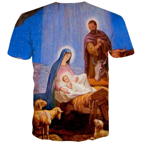 
Christian T shirt Men Animal Anime Clothes Jesus Tshirts Casual Galaxy Funny T shirts
                