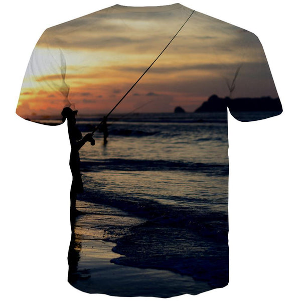 
fishing T-shirt Men fish T-shirts Graphic sea T-shirts 3d Short Sleeve Fashion - KYKU
                
