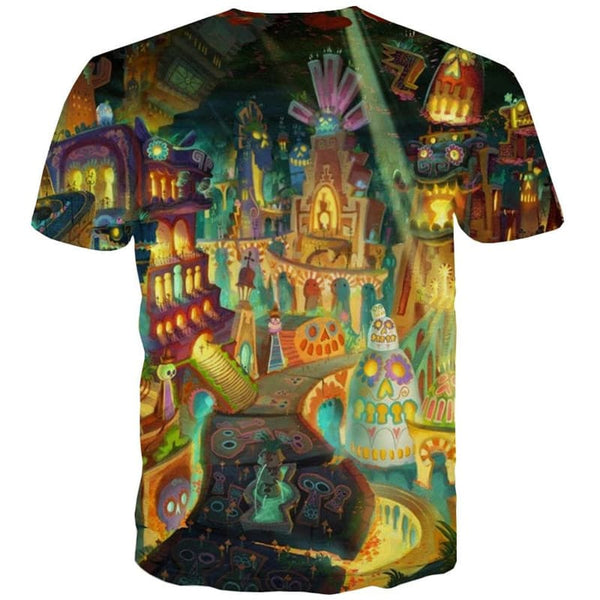 
Halloween T-shirt Men Skull Funny T shirts Hip Hop Tshirts Casual Party Shirt Print
                